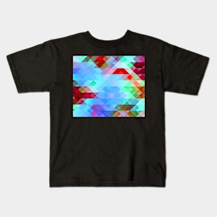 Colorful Polygons Pattern Kids T-Shirt